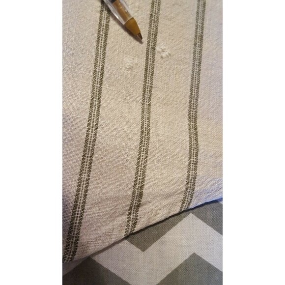 Abercrombie & Fitch Women's Blouse Linen blend Sleeveless Button-front Striped - Picture 9 of 9